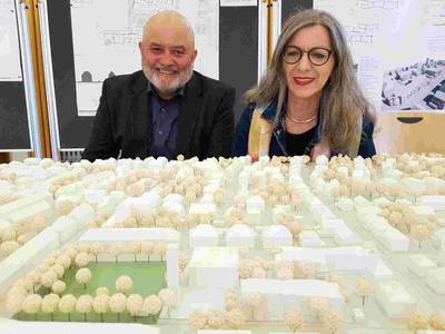 Foto der Preisträger Thomas Federle und Karin Storch