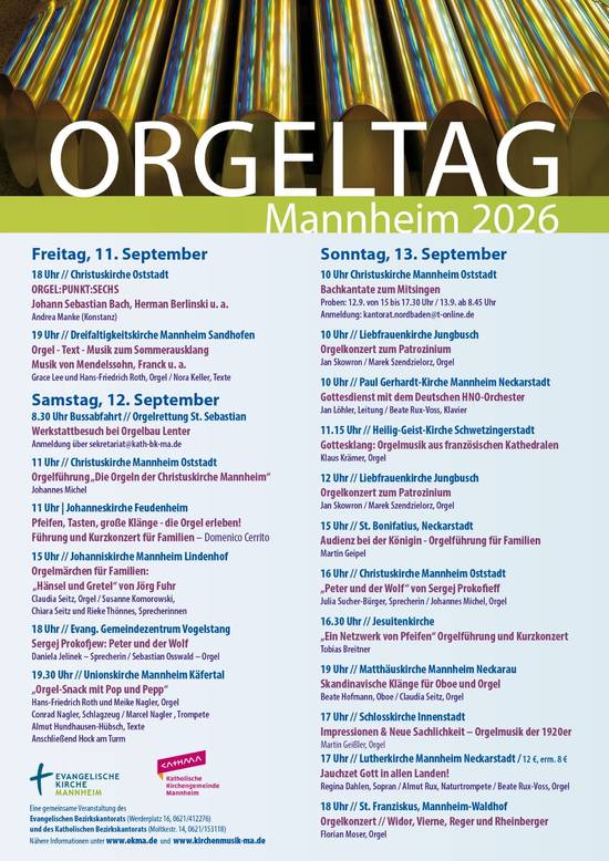 Plakat Mannheimer Orgeltag 2026