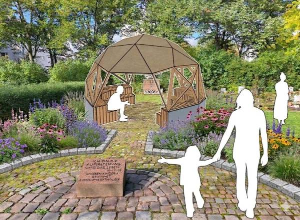 Quelle: Vision Dome, Entwurf Vision Dome Kindergräberfeld_Foto Vision Dome Visualisierung Vision Dome - Kuppel der Verbundeheit