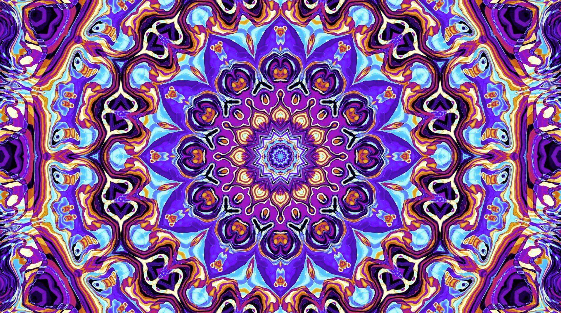 Bild einer bunten Rosette