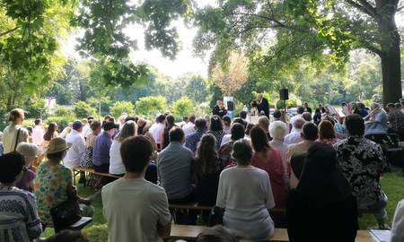 Bild vom Tauffest im Parkschwimmbad Rheinau 2023