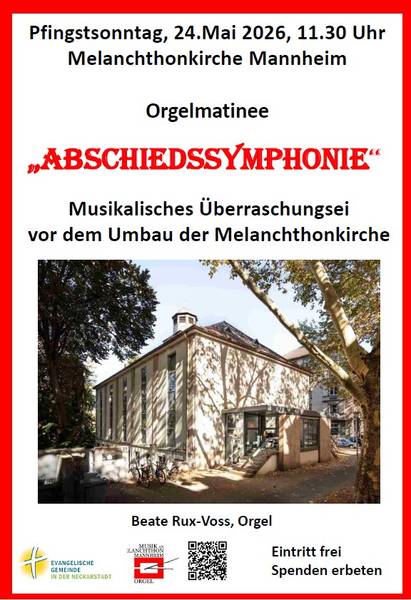 Plakat für das Orgelkonzert am 24.05.2026