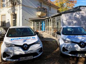 Bild von E-Fahrzeugen der Diakonie Mannheim
